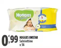 Rossotono Carrefour Huggies Unistar Salviettine offerta