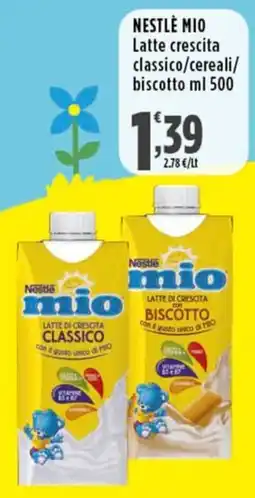 Rossotono Carrefour Nestlé mio Latte di crescita classico offerta