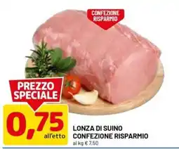 DPiù Lonza di suino offerta