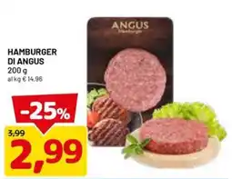 DPiù Hamburger di Angus offerta