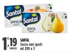 Rossotono Carrefour Santal Succo vari gusti offerta