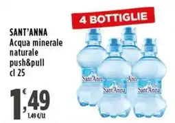 Rossotono Carrefour Acqua minerale naturale Sant'Anna offerta