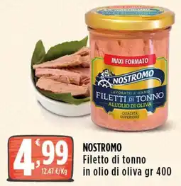Rossotono Carrefour Nostromo Filetto di tonno offerta