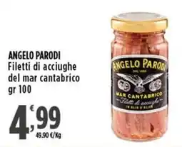 Rossotono Carrefour Angelo Parodi Filetti di acciughe del mar cantabrico offerta