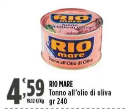 Rossotono Carrefour Rio mare Tonno all’olio di oliva offerta
