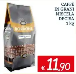 Zona Caffè in grani miscela decisa Borbone offerta