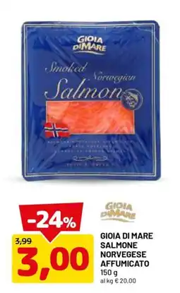 DPiù Gioia di Mare Salmone Norvegese Affumicato offerta