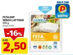 DPiù Feta DOP senza lattosio Omiros offerta
