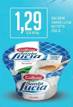 Supermercati Piccolo Galbani Santa Lucia Ricotta offerta