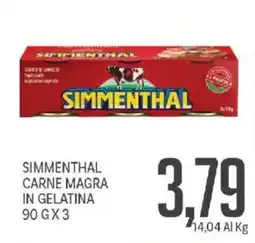 Supermercati Piccolo Simmenthal carne magra in gelatina offerta