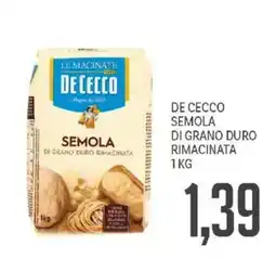 Supermercati Piccolo De Cecco semola di grano duro rimacinata offerta