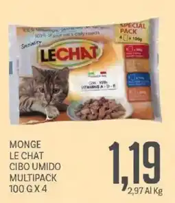 Supermercati Piccolo Monge Le Chat Cibo Umido Multipack offerta