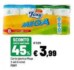 Iper La Grande Carta igienica Mega FOXY offerta