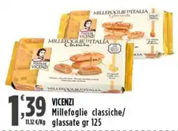 Rossotono Carrefour Millefoglie classiche Vicenzi offerta