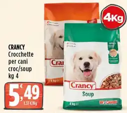 Rossotono Carrefour Crocchette per cani croc/soup offerta