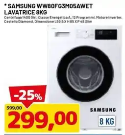 DPiù Samsung lavatrice 8 kg offerta