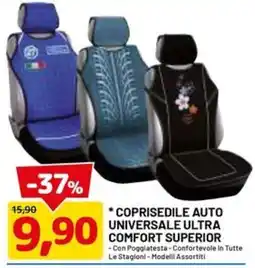 DPiù Coprisedile auto universale ultra comfort superior offerta