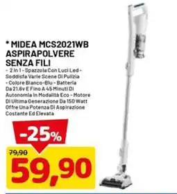 DPiù Midea aspirapolvere senza fili offerta