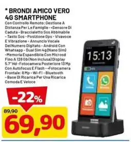 DPiù Brondi Amico Vero 4G Smartphone offerta