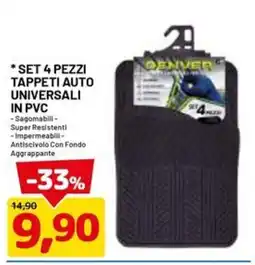DPiù Tappeti auto universali in pvc offerta