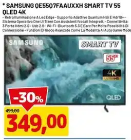 DPiù Samsung QLED 4K Smart TV 55 offerta