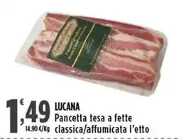 Rossotono Carrefour Lucana Pancetta tesa offerta