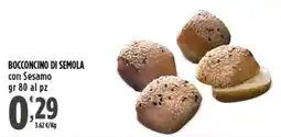 Rossotono Carrefour Bocconcino di semola con Sesamo offerta