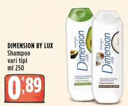 Rossotono Carrefour Shampoo Dimension by Lux offerta
