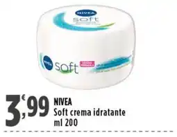 Rossotono Carrefour NIVEA Soft crema idratante offerta