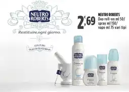 Rossotono Carrefour Neutro Roberts deodorante offerta