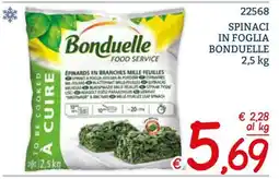 Zona Spinaci in foglia Bonduelle offerta