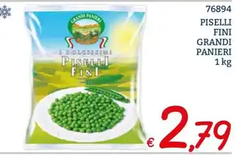 Piselli fini grandi panieri