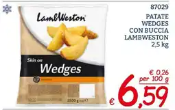 Zona Patate wedges con buccia LambWeston offerta