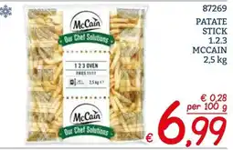 Zona Patate stick McCain offerta
