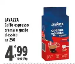 Rossotono Carrefour Lavazza Caffè espresso crema e gusto classico offerta