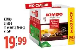 Rossotono Carrefour Kimbo Cialde macinato fresco offerta