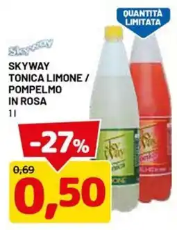 DPiù Skyway tonica limone / pompelmo in rosa offerta