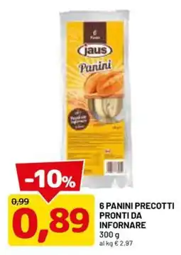 DPiù Jaus Panini offerta