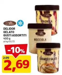 DPiù Delidor gelato gusti assortiti offerta