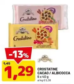DPiù Crostatine Cacao / Albicocca offerta