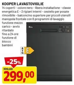 DPiù Kooper lavastoviglie offerta