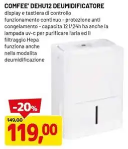 DPiù Comfee' deumidificatore offerta