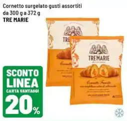Iper La Grande Cornetto surgelato gusti assortiti TRE MARIE offerta