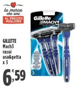 Rossotono Carrefour Gillette Mach3 rasoi offerta