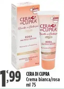 Rossotono Carrefour Cera di Cupra Crema bianca/rosa offerta