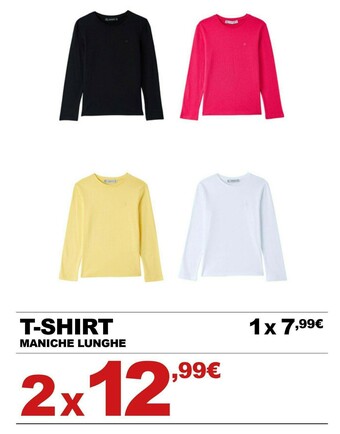 T-shirt maniche lunghe