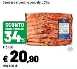 Iper La Grande Gambero argentino congelato offerta