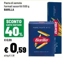 Iper La Grande Pasta di semola Barilla offerta