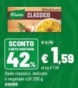 Iper La Grande Dado classico Knorr offerta