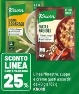 Iper La Grande Linea Minestre, zuppe e creme gusti assortiti KNORR offerta